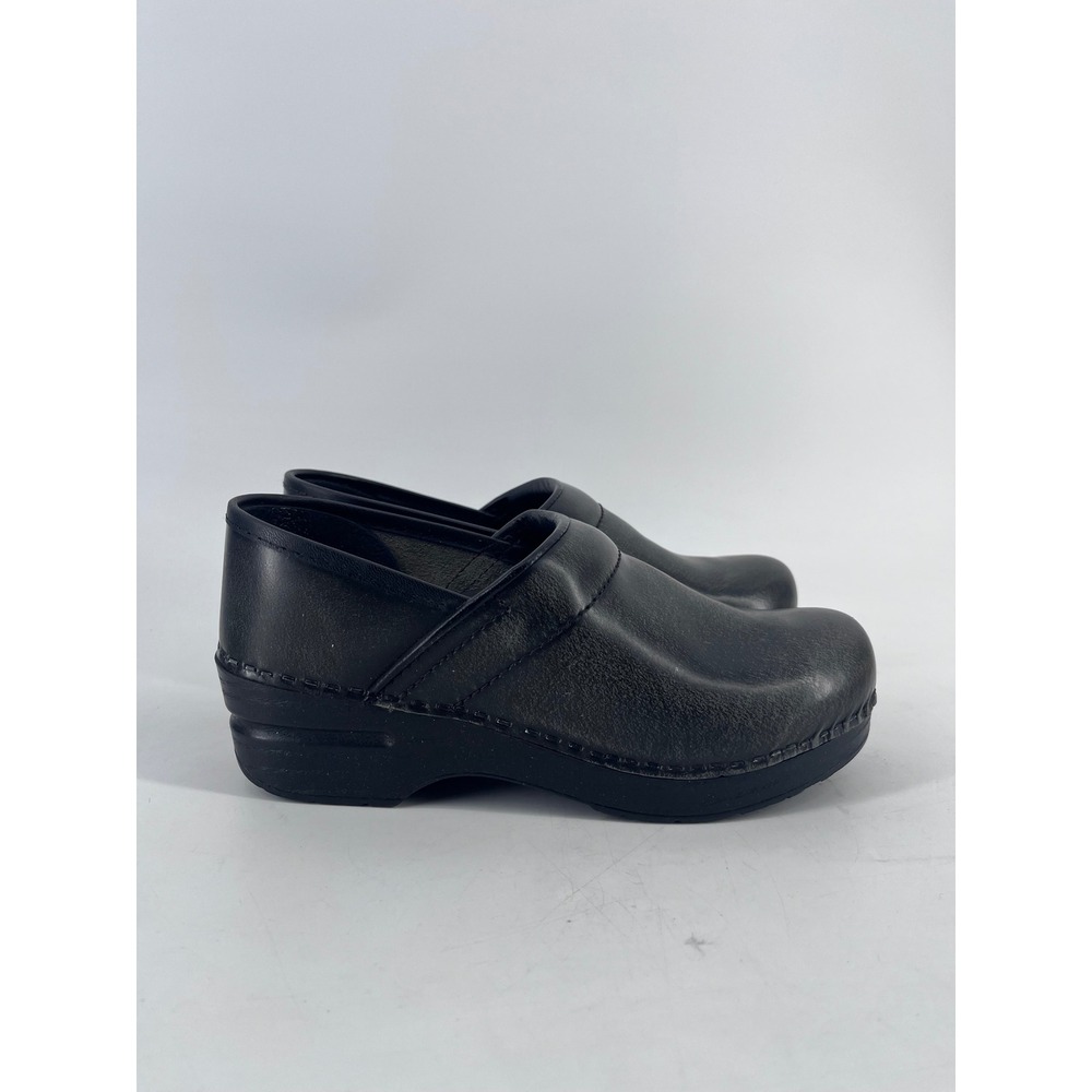Dansko Professional Cabrio Grey Leather Clogs Womens 36 Business Formal